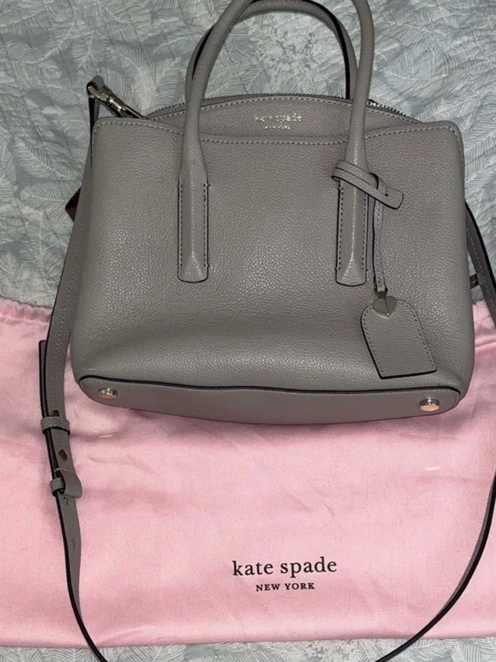 Kate Spade Gray Leather Satchel